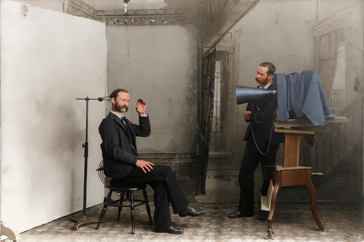 Restored historical photo